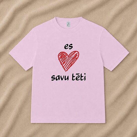 es ❤️ savu tēti (bērnu t-krekls)